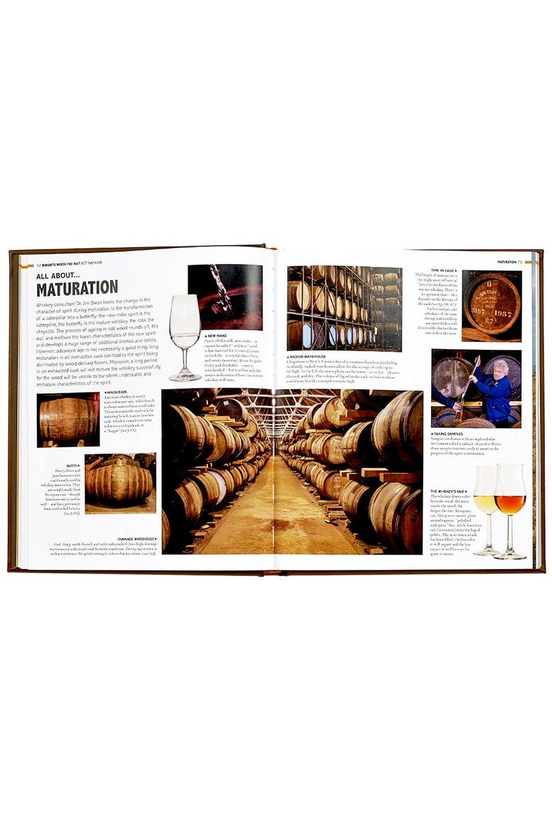 World Whiskey Leather Coffee Table Book, Alternate, color, Brown
