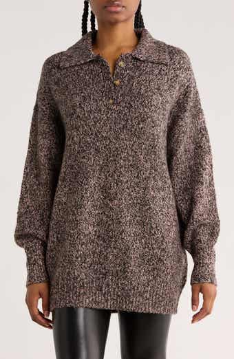 INDUSTRY REPUBLIC CLOTHING Oversize Polo Sweater