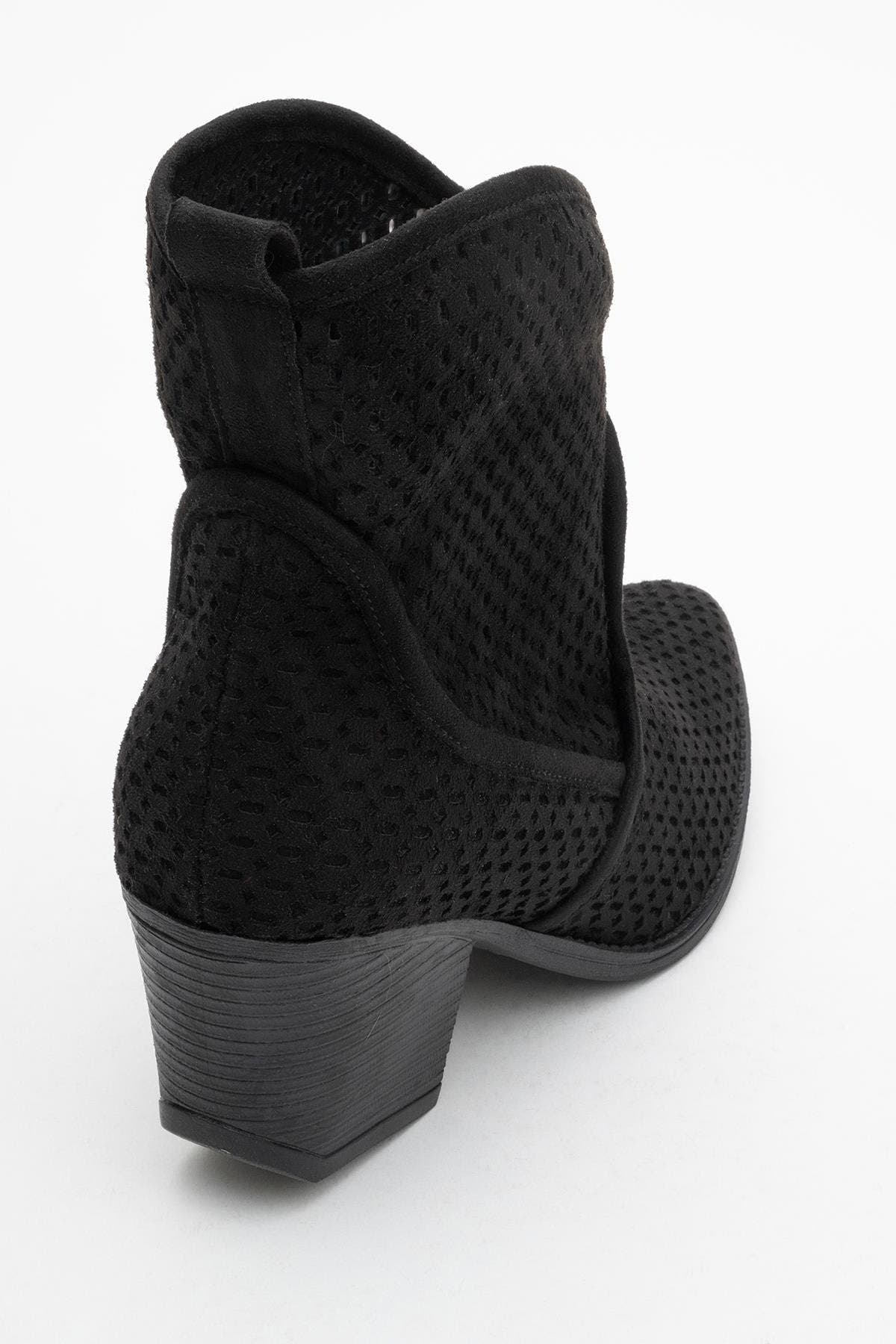 Pera Block Heel Summer Boot, Alternate, color, Black Faux Leather