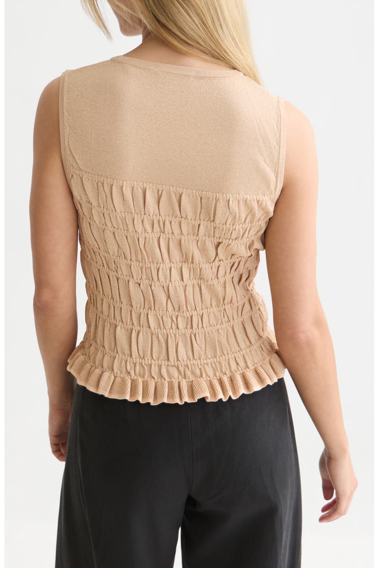 Smock Stitched Knit Tank, Alternate, color, SHIFTING SAND