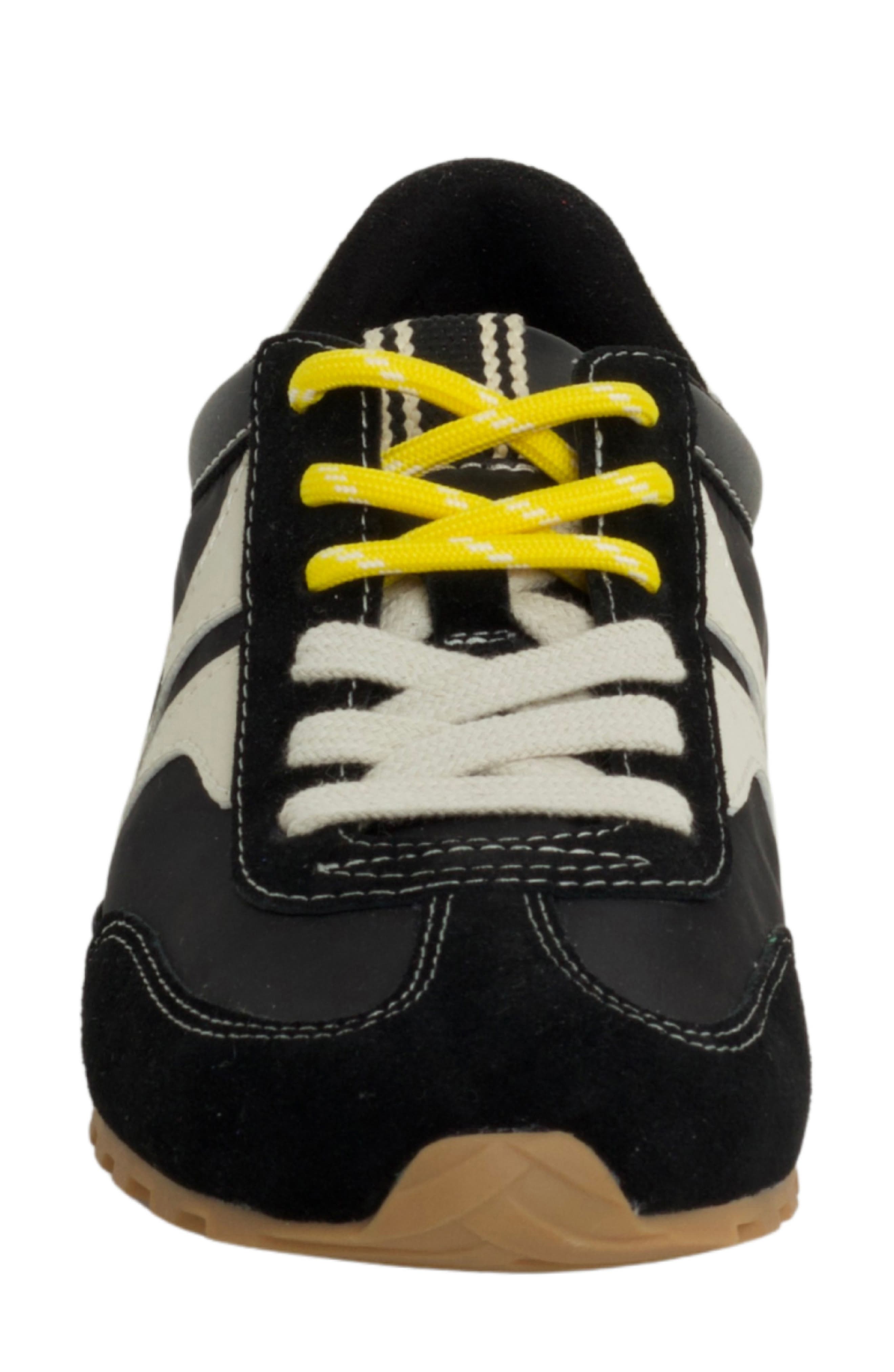 SHUSHOP Sarah Sneaker, Alternate, color, Black