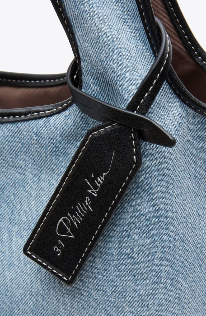 3.1 Phillip Lim Ghost Patch Market Tote Bag, Alternate, color, Light Denim