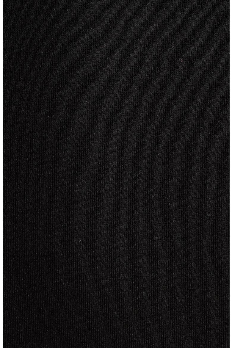 Velvet Floral Appliqu Fit & Flare Dress, Alternate, color, ANNE BLACK