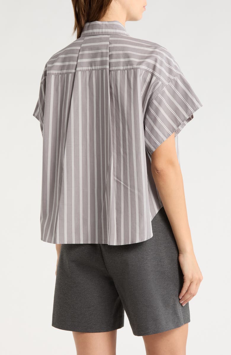 rag & bone Maura Stripe Button-Up Shirt, Alternate, color, Steel Multi