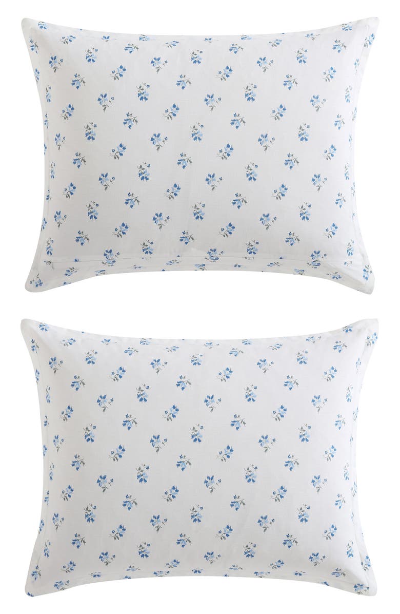 STONE COTTAGE Sketchy Ditsy Cotton Percale Comforter & Sham Set, Alternate, color, Lt-Pastel Blue