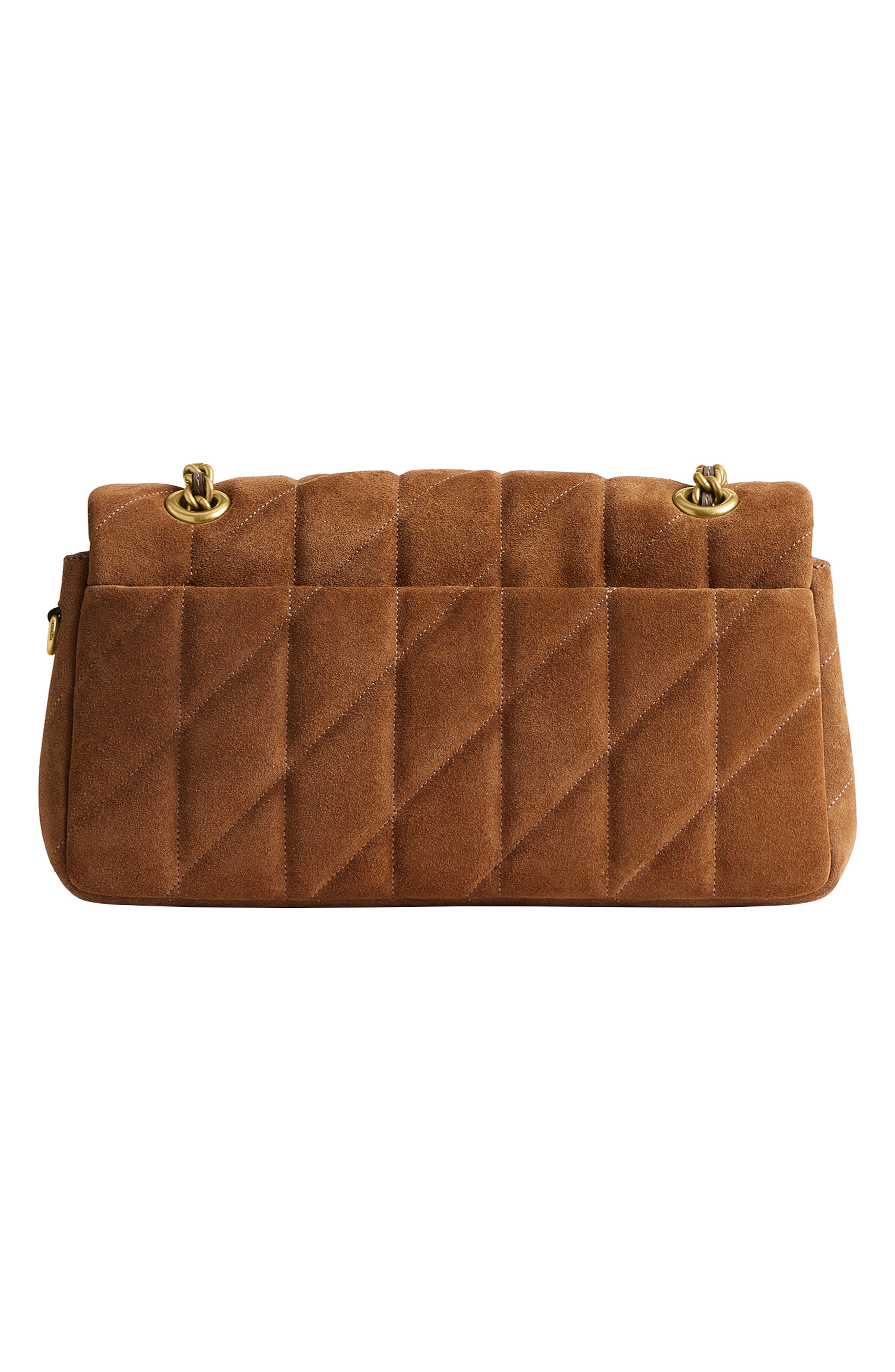 COACH Tabby Quilted Suede Convertible Shoulder Bag, Alternate, color, 