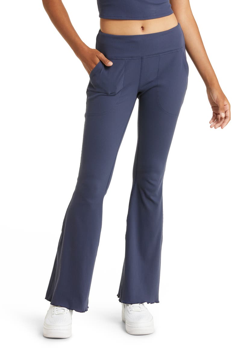 Outdoor Voices Rib Flare Leg Pants, Main, color,