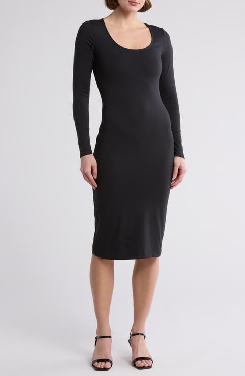 Enhance Long Sleeve Body-Con Dress