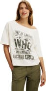Cotton On Women's Lcn Music Off Shoulder Boxy Graphic Tee