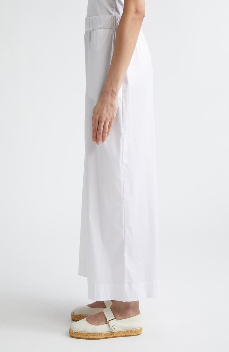 Max Mara Wide Leg Pull-On Pants, Alternate, color, Optical White