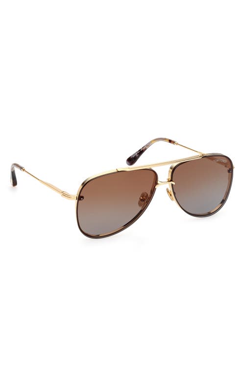 Tom Ford Leon 62mm Pilot Sunglasses In Multi