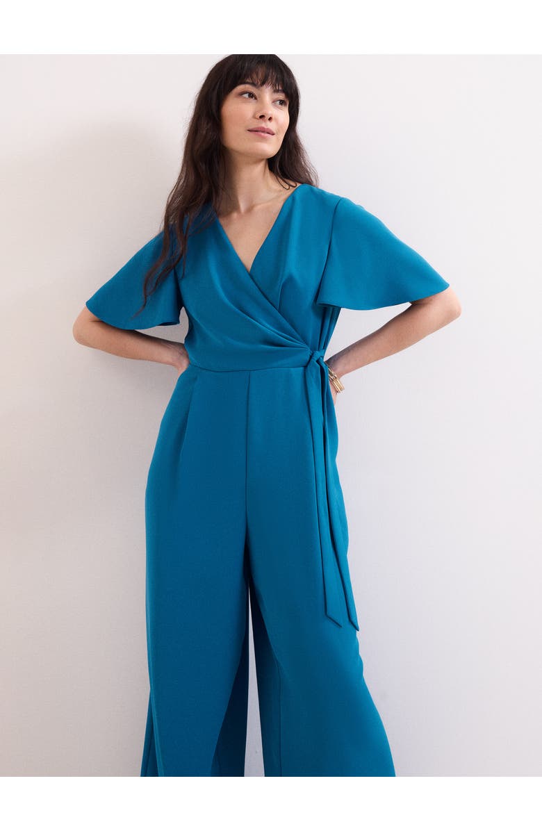 Phase Eight Julissa V-Neck Jumpsuit, Alternate, color, Blue
