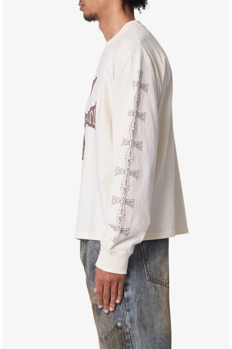 Washed LA Long Sleeve Graphic T-Shirt, Alternate, color, OFF WHITE