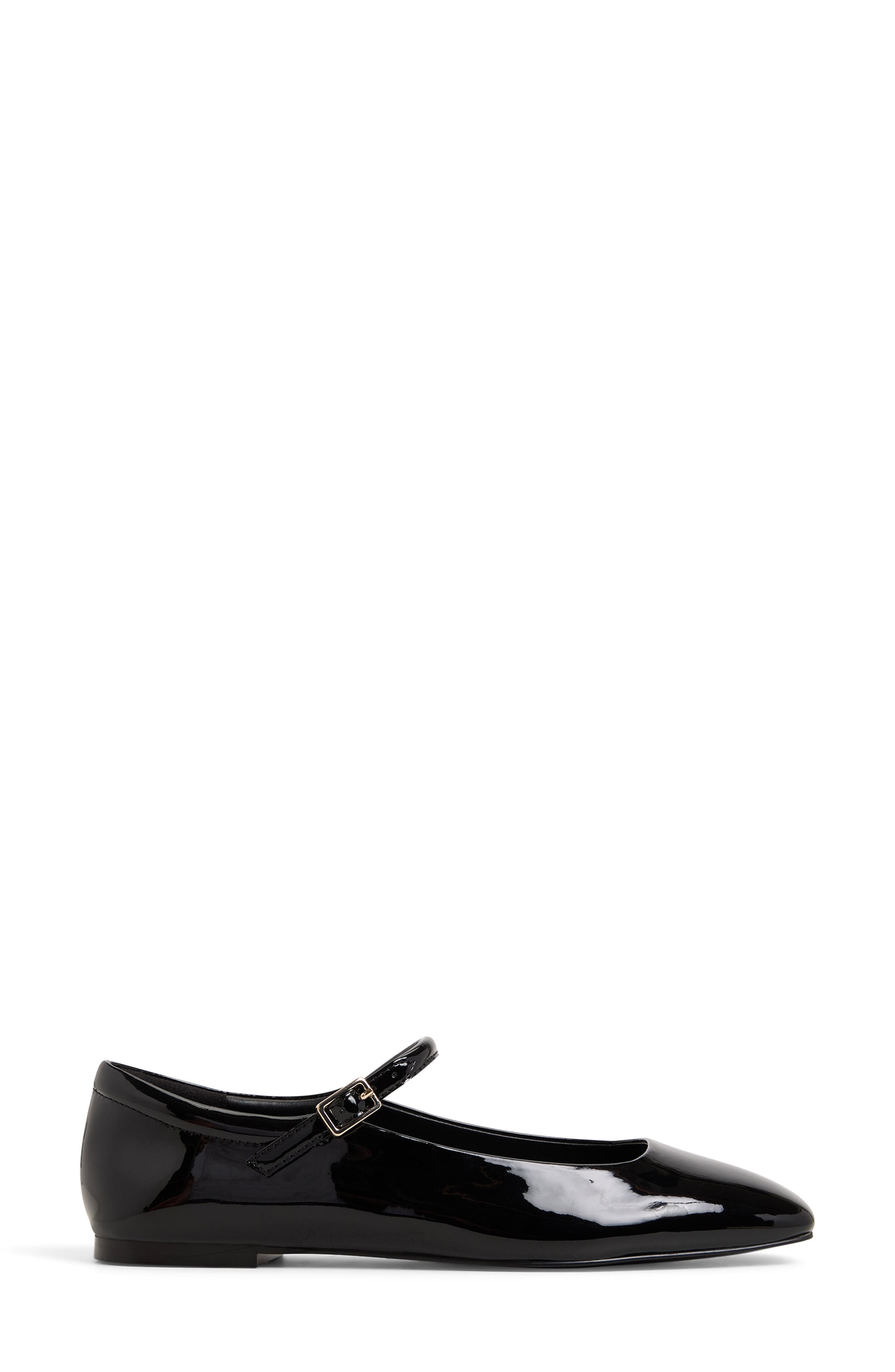 ALDO Kristyn Mary Jane Flat, Alternate, color, Black
