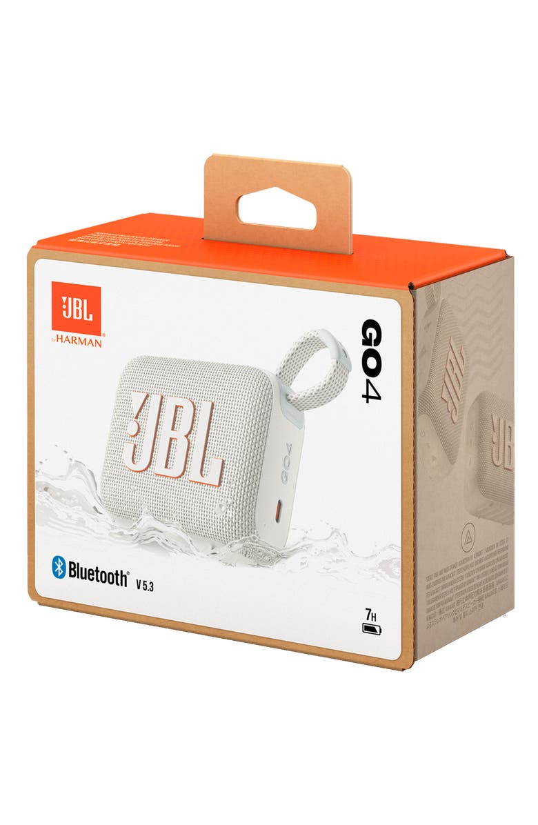 JBL Go 4 Waterproof Speaker, Alternate, color, White
