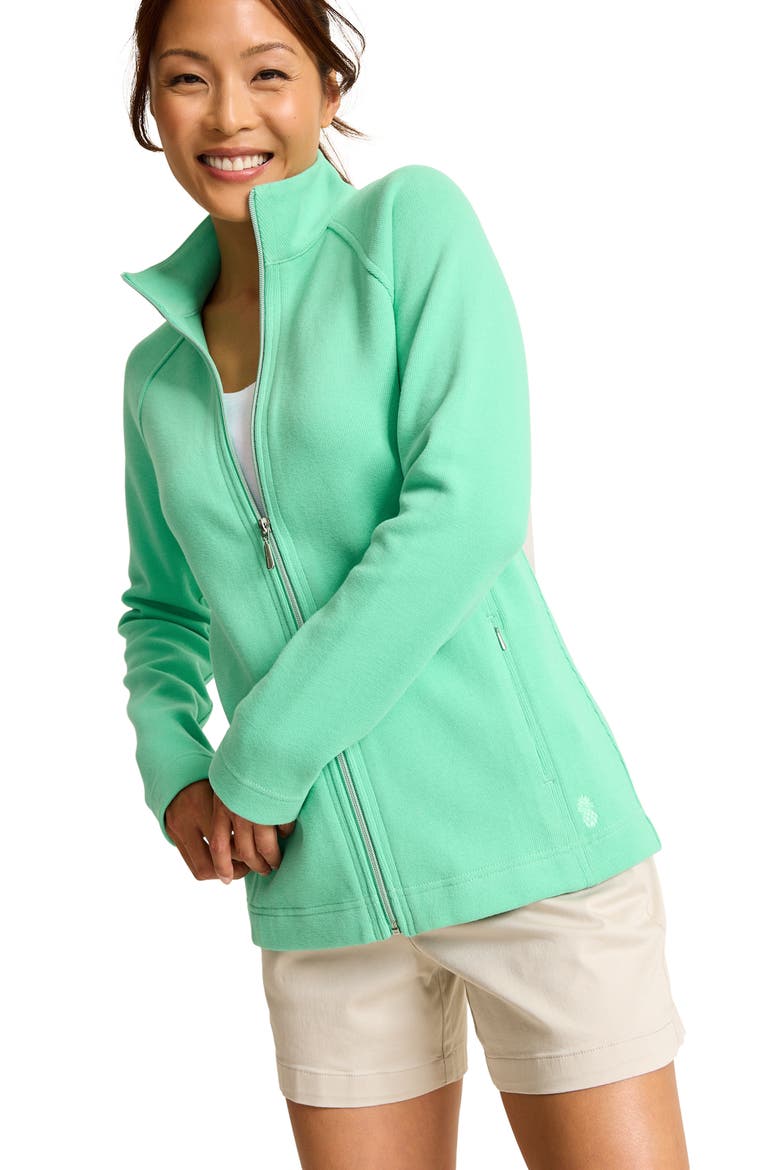 New Aruba Zip Jacket, Alternate, color, MINT TOURM