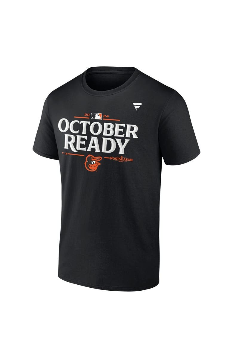 FANATICS Men's Fanatics  Black Baltimore Orioles 2024 MLB Postseason Locker Room T-Shirt, Alternate, color, 