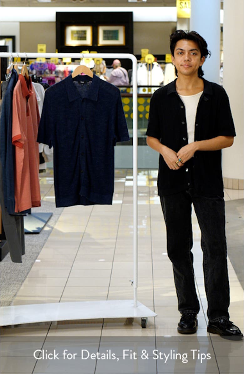 Pacific Line Short Sleeve Linen & Cotton Blend Cardigan, sales video thumbnail