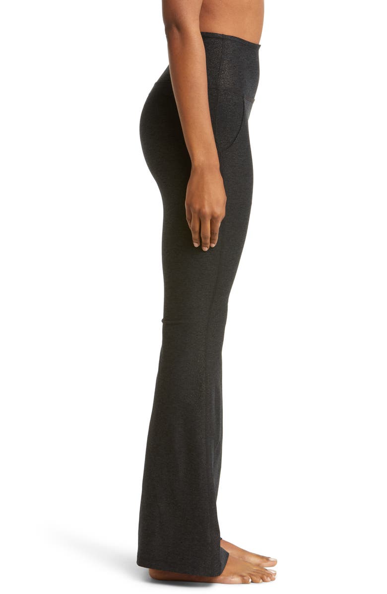 Beyond Yoga Stardust Foil Softshine Flare Leg Pants, Alternate, color,