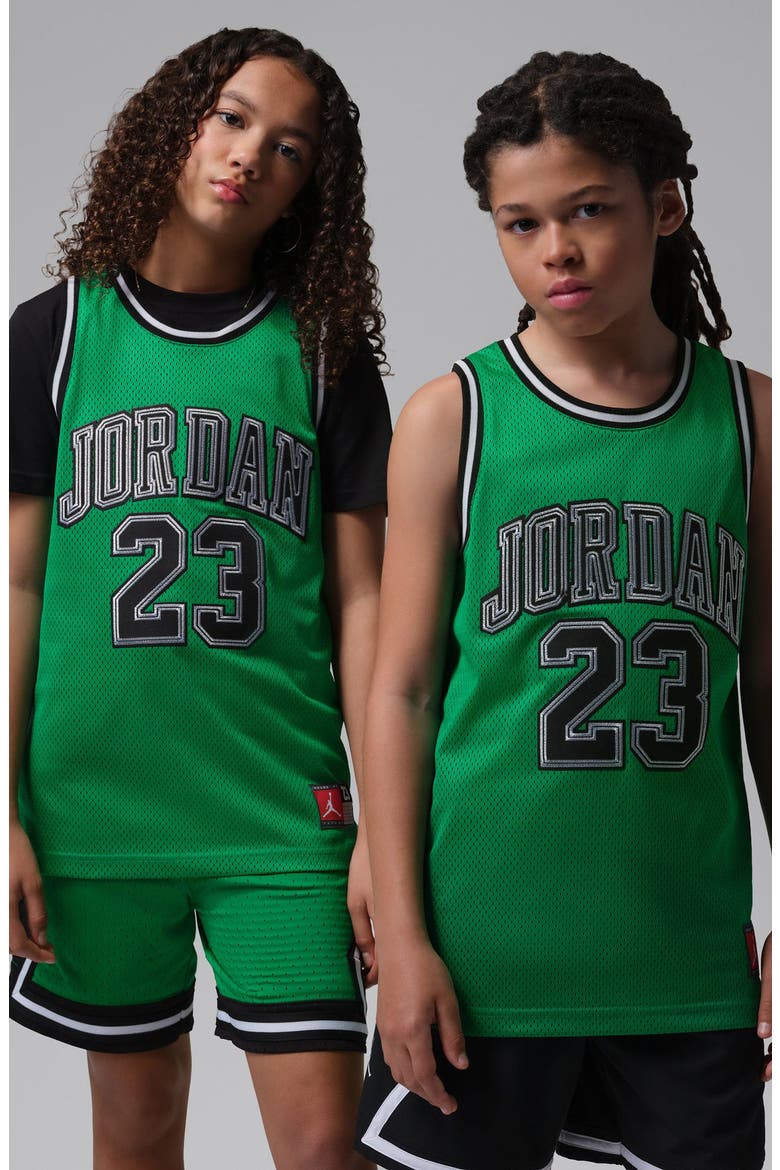 Kids' Jordan 23 Mesh Basketball Tank, Alternate, color, LUCKY GREEN