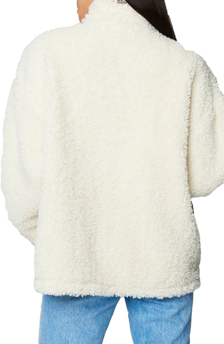 BLANKNYC Denim & Faux Shearling Trucker Jacket, Alternate, color,