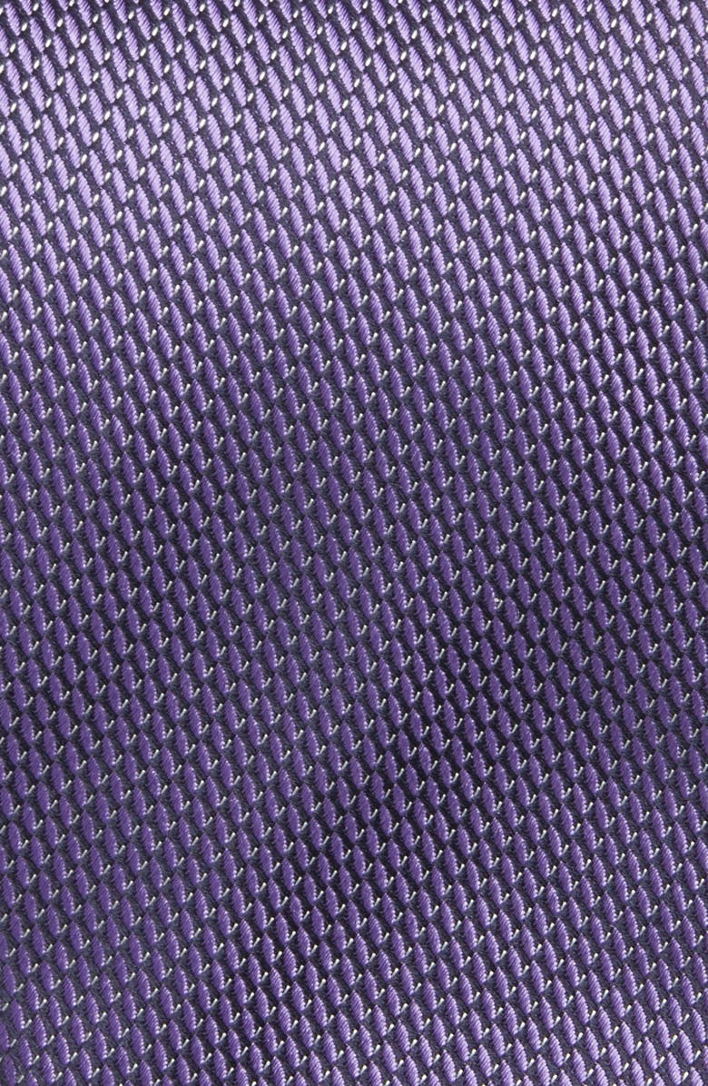 Canali Solid Silk Tie, Alternate, color, Dark Purple