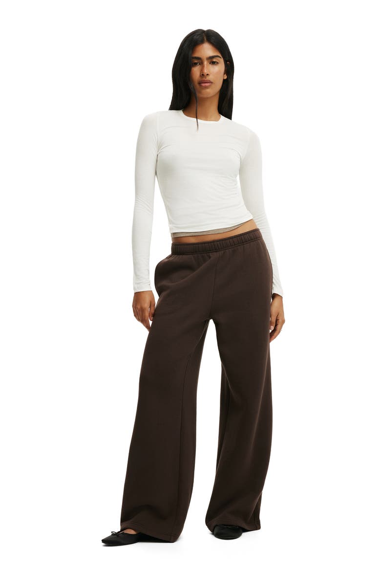 Women's Baggy Sweatpant, Alternate, color, Dark Oak
