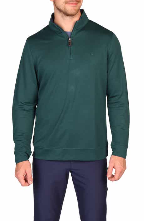 TailorByrd Modal Blend Quarter Zip Polo