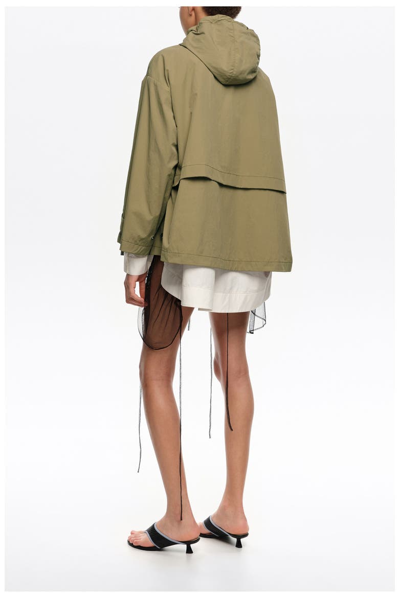 Fluid A-Line Trench, Alternate, color, KHAKI