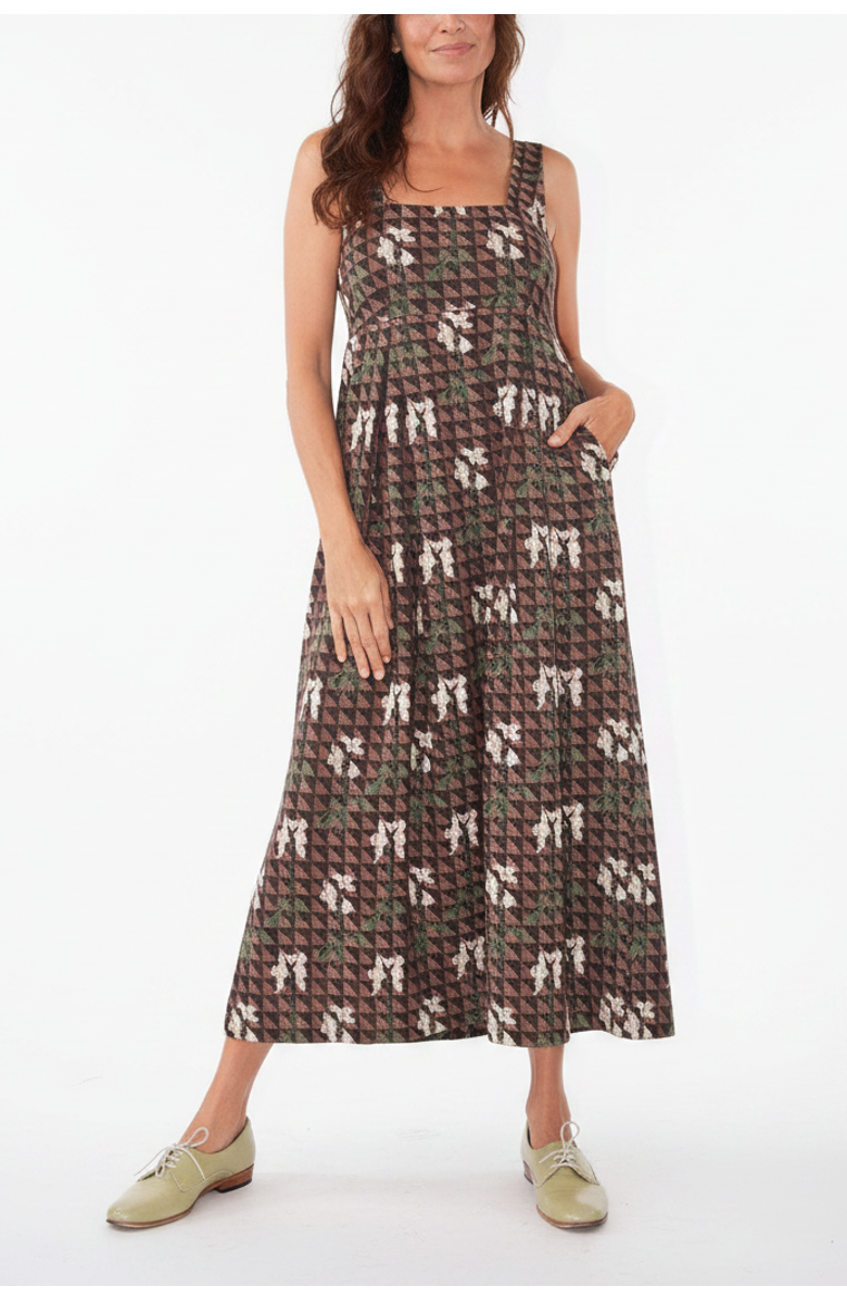Ace & Jig Freya Square Neck Ankle Length Dress, Main, color, Atrium