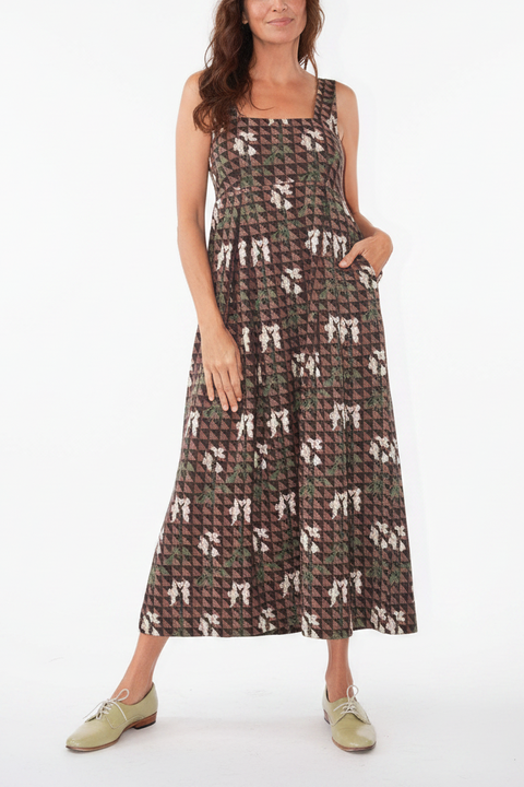 Freya Square Neck Ankle Length Dress