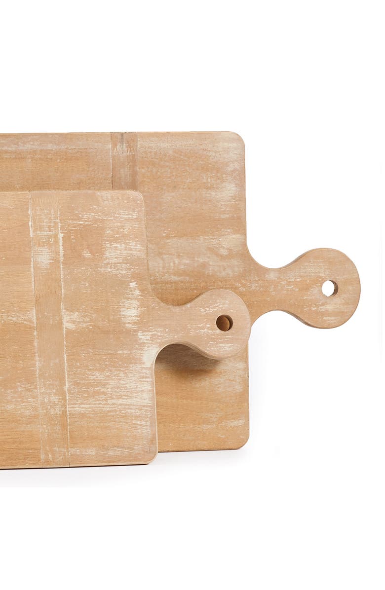 Napa Home & Garden 14" x 31.5" Large Premium Antique Long Rectangle Wood Cutting Boards Set of 2, Alternate, color, Brown