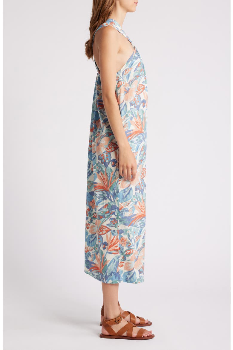Bay Twist Seersucker Halter Dress, Alternate, color, PARADISE BLOSSOM