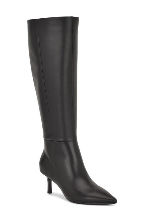 Kimdee 9x9 Pointed Toe Knee High Boot (Women) (Regular & Wide Calf)
