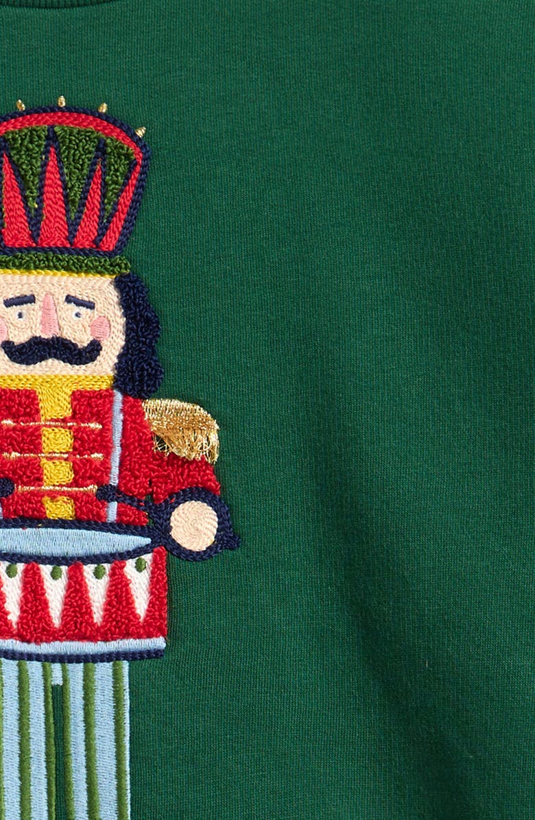 Mini Boden Kids' Cosy Festive Sweatshirt, Alternate, color, Eden Nutcracker