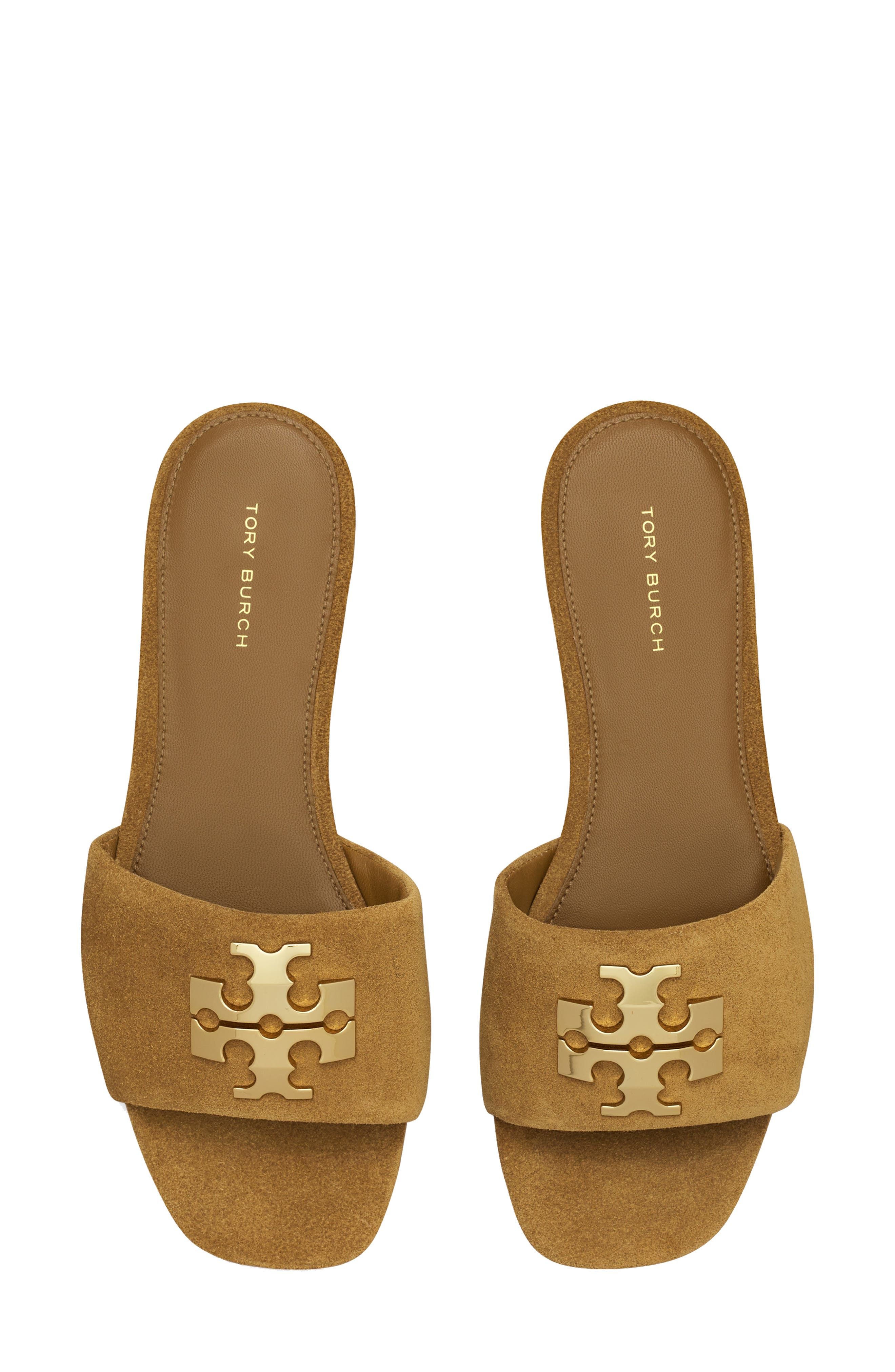 Charlie Slide Sandal, Alternate, color, TOFFEE / GOLD