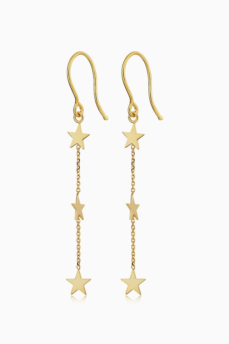 14K Yellow Gold Starry Night Strand Earrings, Main, color, Yellow Gold