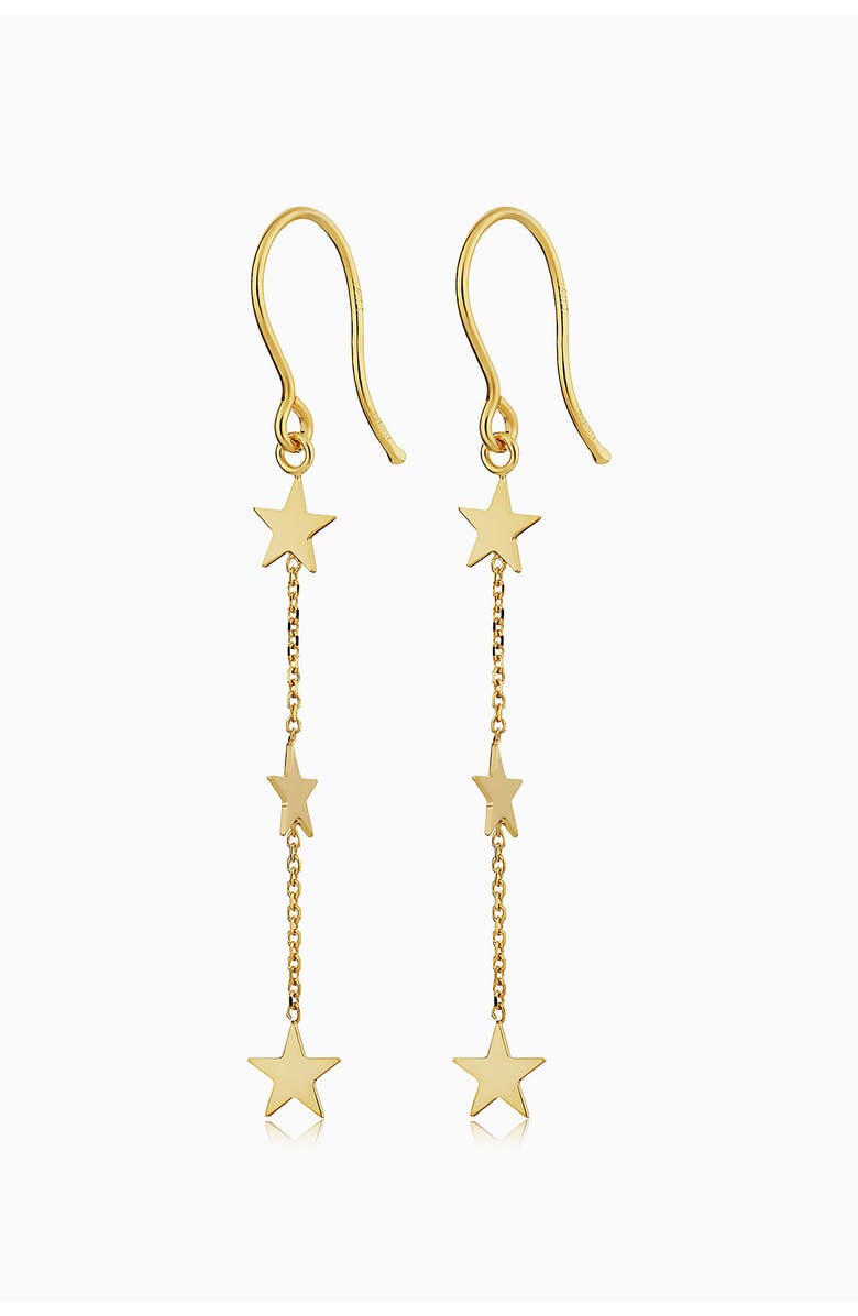 Oradina 14K Yellow Gold Starry Night Strand Earrings, Main, color, Yellow Gold
