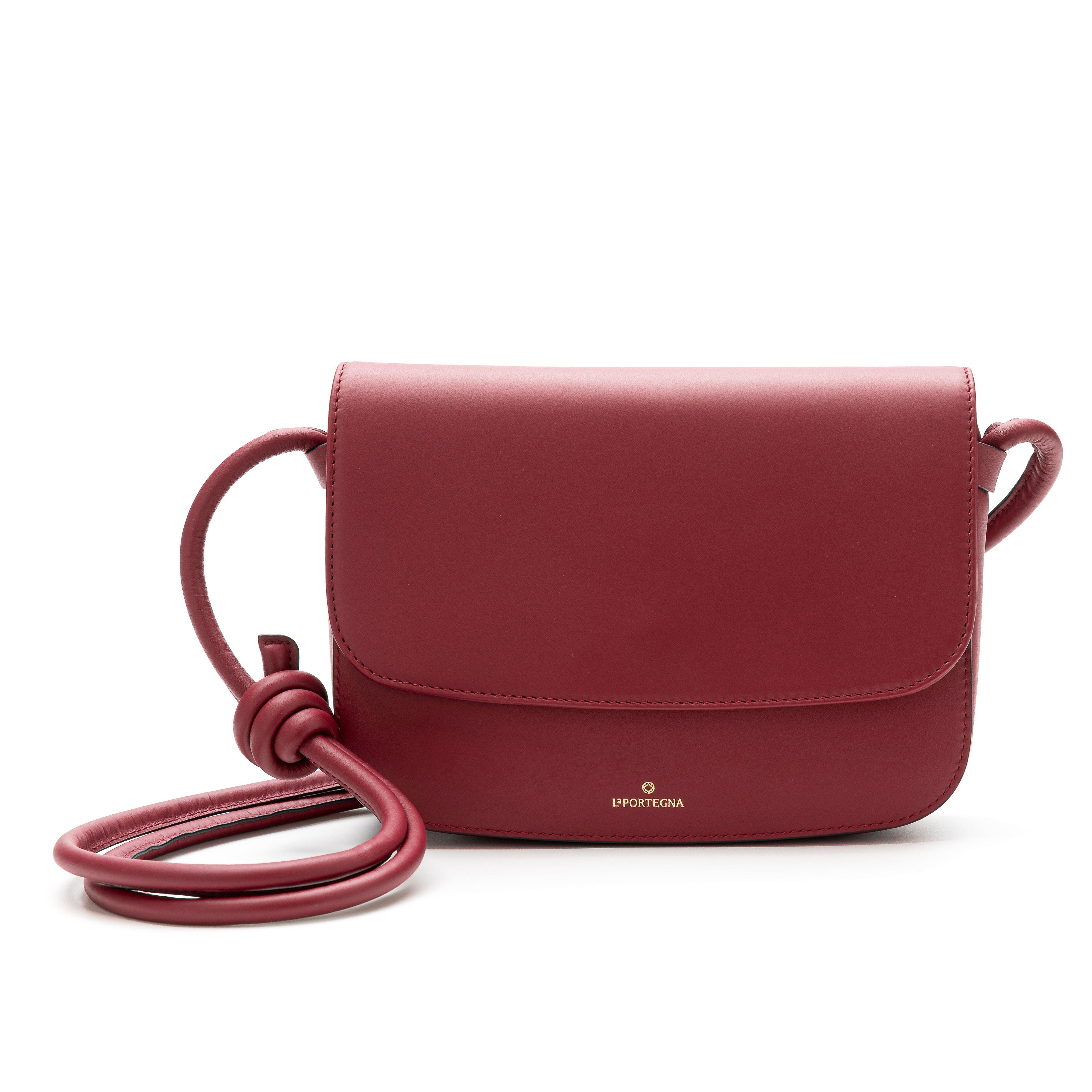 Lucia Shoulder Bag With Sliding Knots, Alternate, color, Cherry