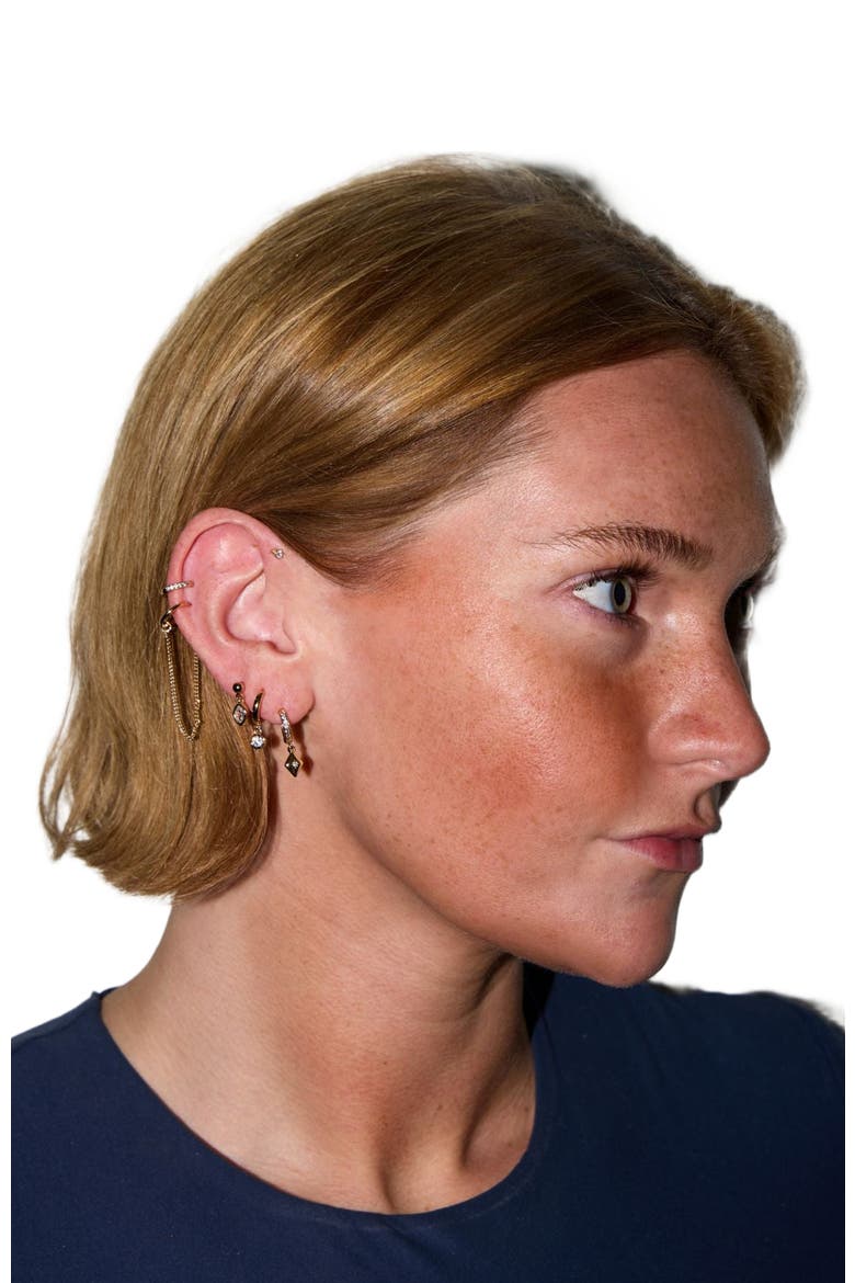 Dainty Earrings Set, Alternate, color, Assorted Gold
