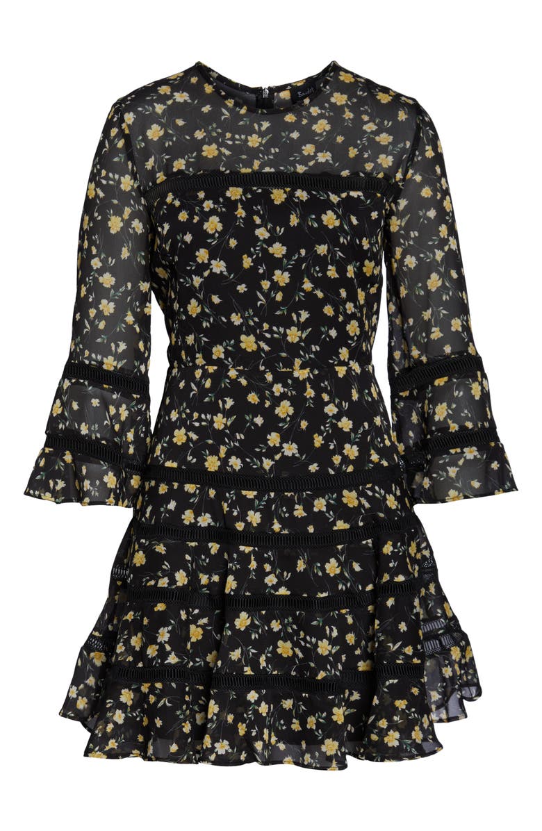 Bardot Poppy Print Minidress, Alternate, color, 