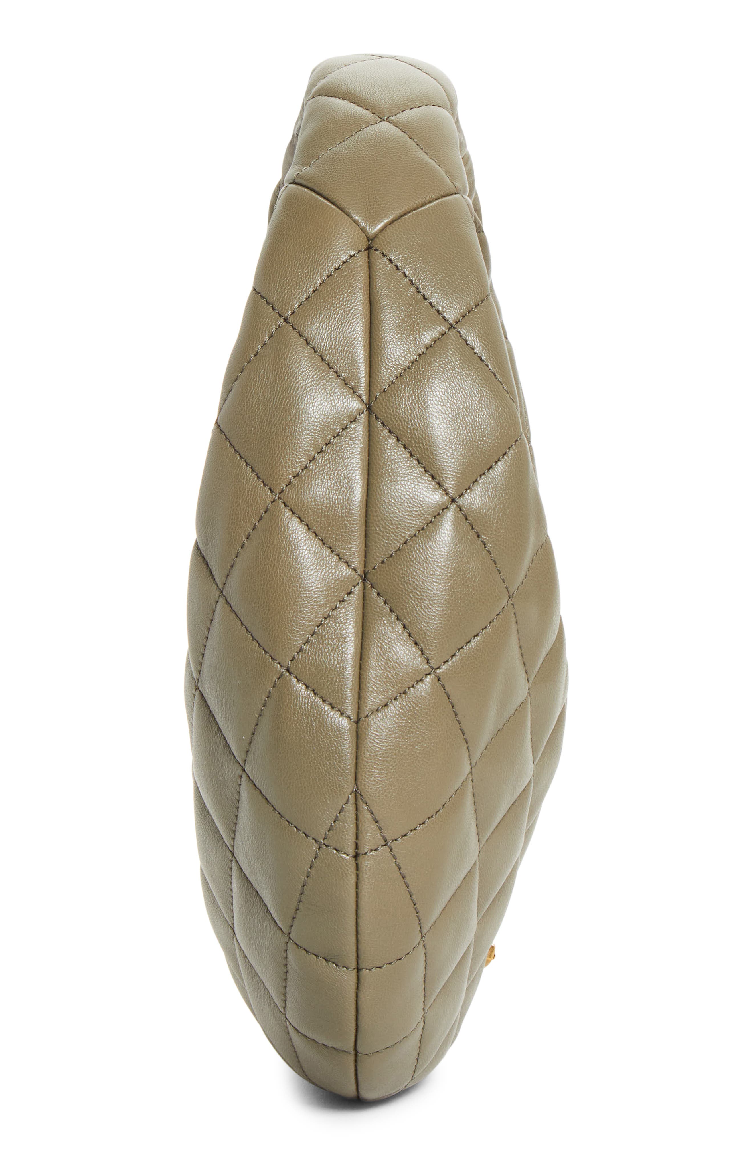 Baby Icare Quilted Leather Hobo Bag, Alternate, color, STRONG MOSS