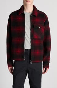 Moncler Check Zip-Up Overshirt