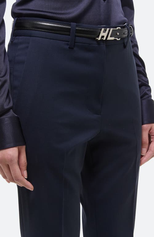 Helmut Lang Wool Zipper Hem Slim Pants
