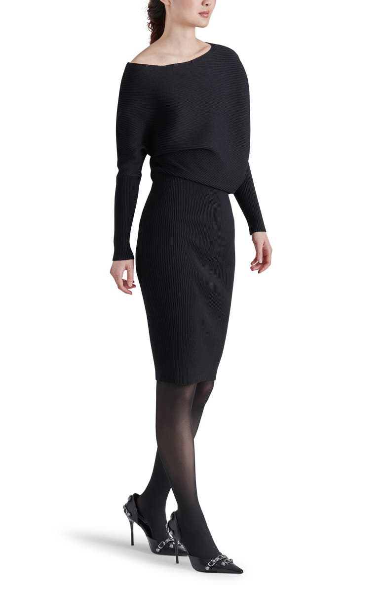 Steve Madden Lori Boat Neck Sweater Dress, Alternate, color,