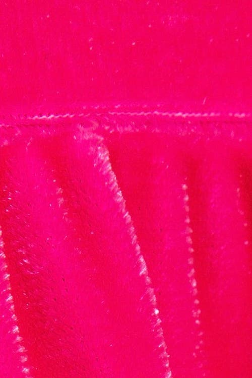 Worthy Threads Girls Stretch Velvet Twirly Dress In Pink