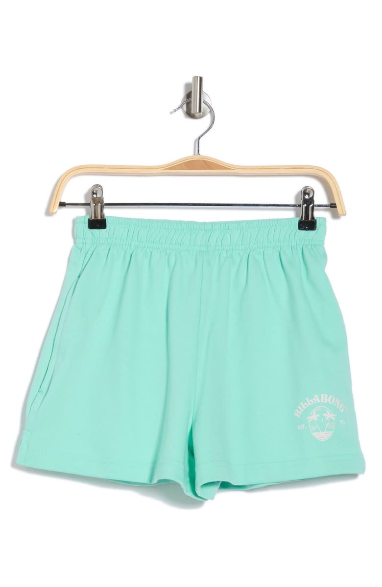 Billabong Wave Runner Fleece Shorts, Alternate, color, Spearmint