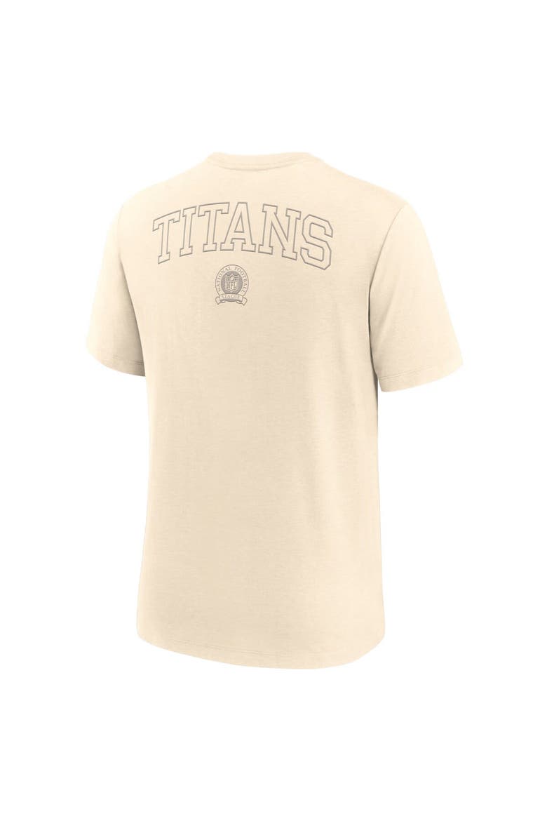 Men's Nike Cream Tennessee Titans Glory Tri-Blend T-Shirt, Alternate, color, Cream