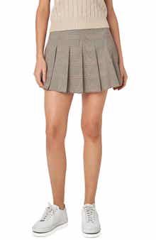 English Factory Pleated Check Skort