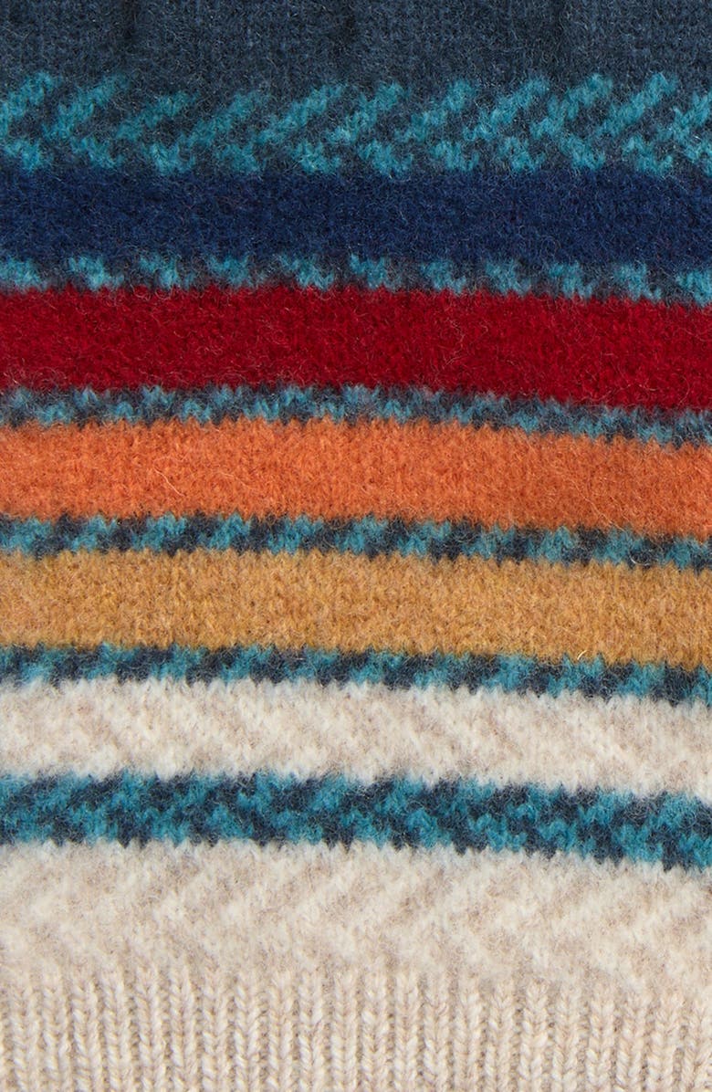 Faherty Coastal Sun Ombré Stripe Wool Gloves, Alternate, color,